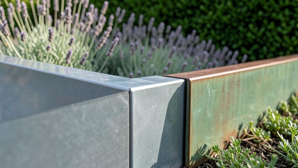 Metal Sheet Edging for Modern Minimalism