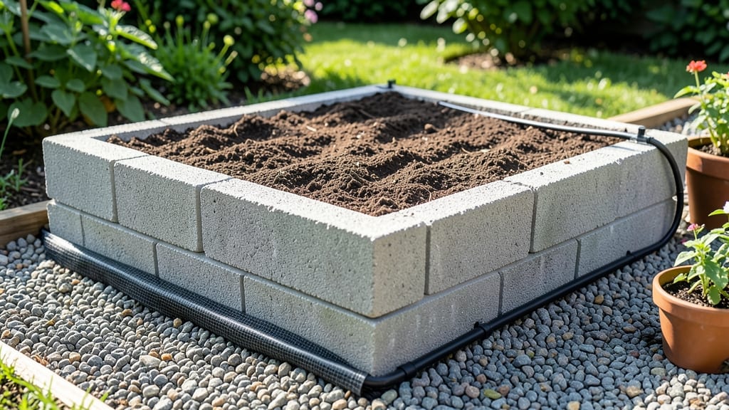 Concrete Block Raised Bed Design: Heavy-Duty Frames for Year-Round Planting Success