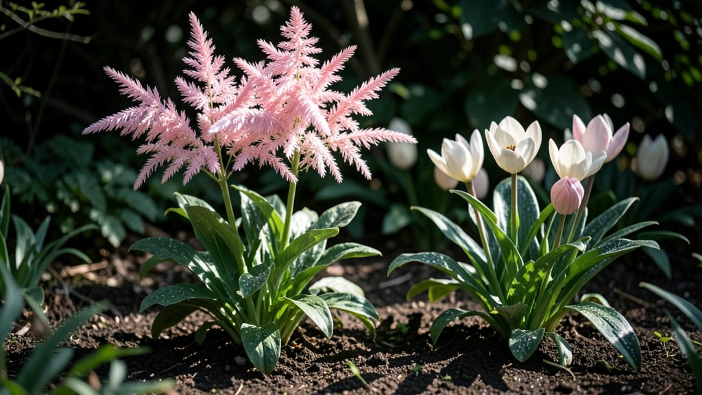 Astilbe and Hellebore for Long-Blooming Beauty