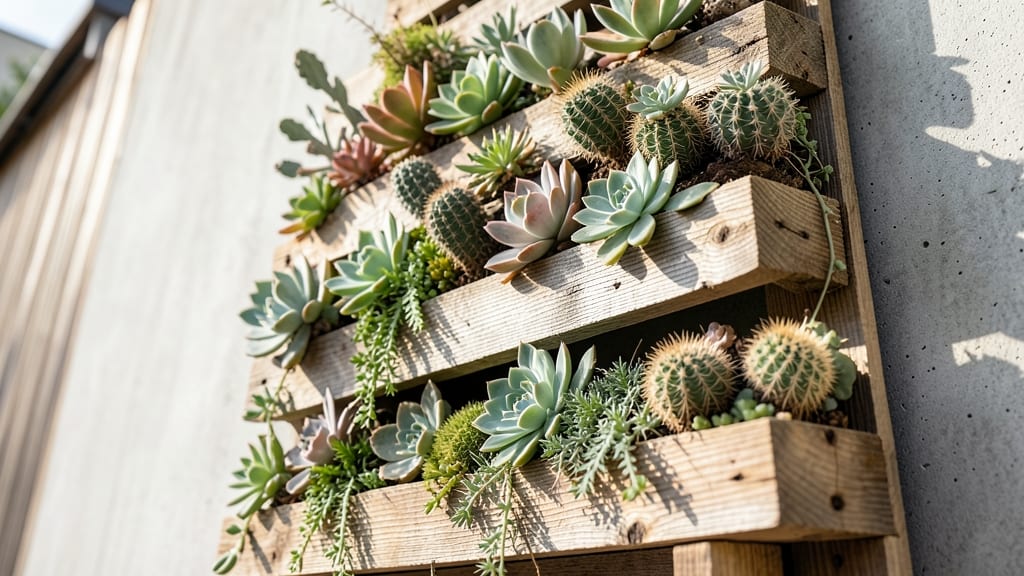 Pallet Succulent Wall Planter