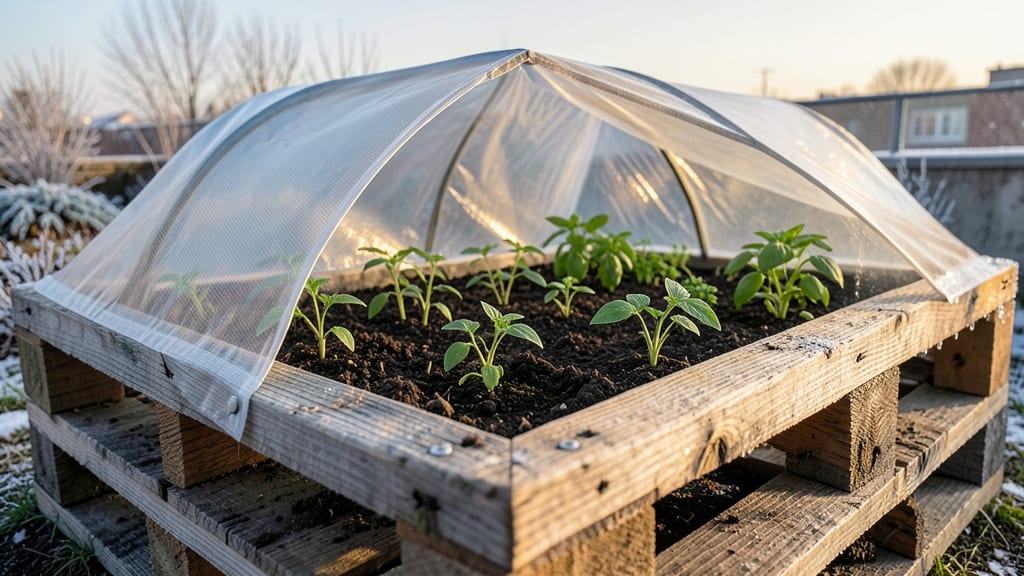 Pallet Greenhouse Mini Bed