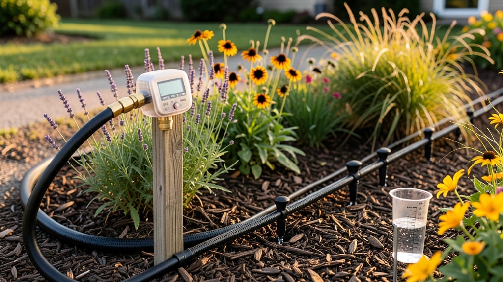 Flower Bed Irrigation System: Drip-Emitting Precision for Thriving Blooms