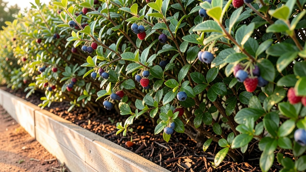 Berry Bush Living Fence Line
