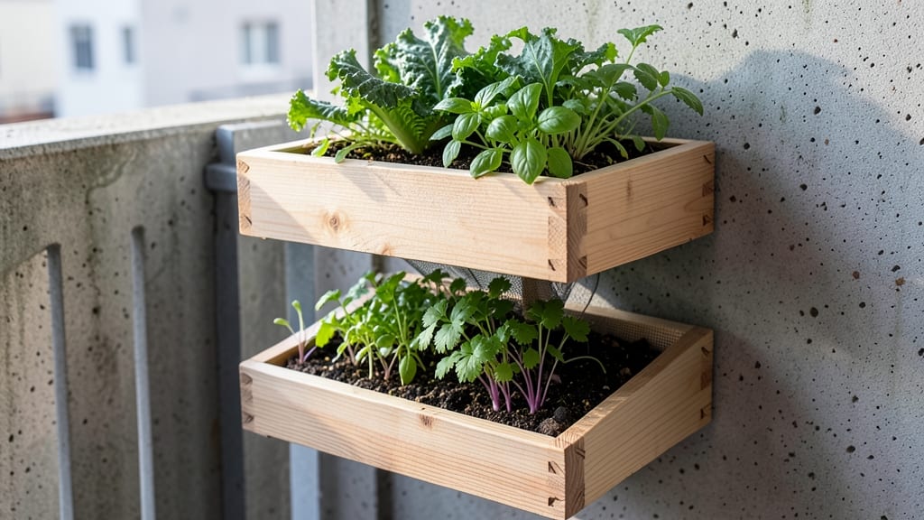 Vertical Stacked Planter Box System