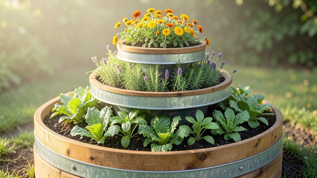 Tiered Circular Garden Bed