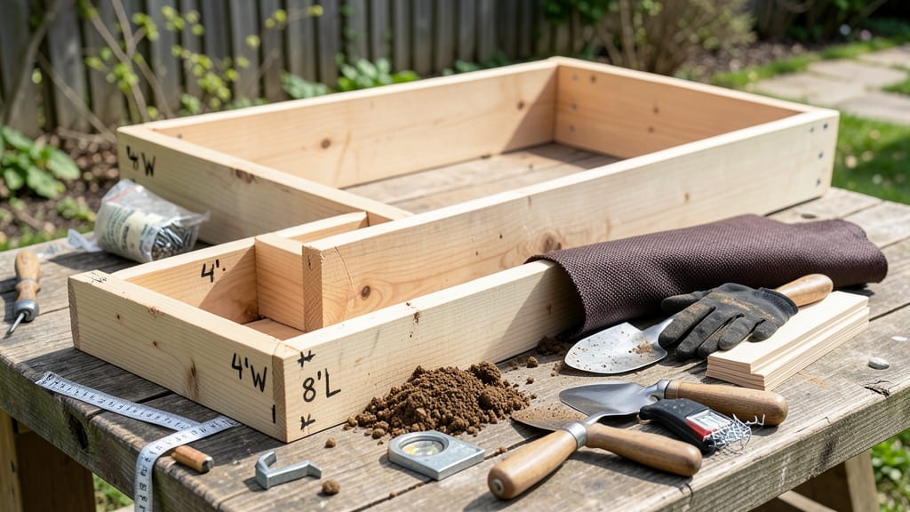 2x4 Raised Garden Bed Plans: Free Cut List & Assembly Guide for 8-Foot Beds