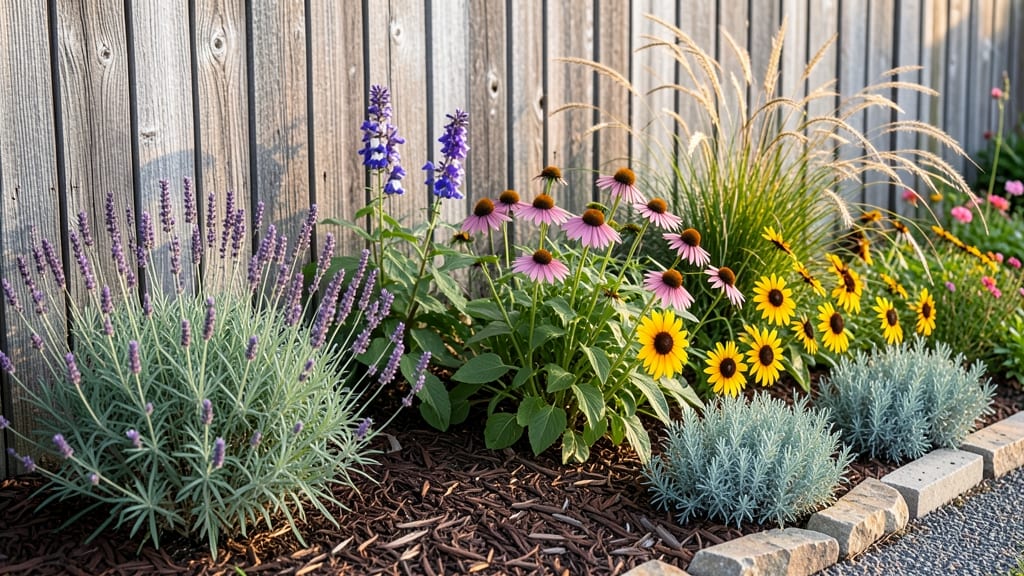 Garden Bed Against Fence: Privacy-Screening Edible Green Wall