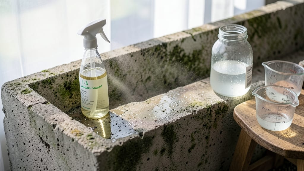 Vinegar and Water Spray Treatment