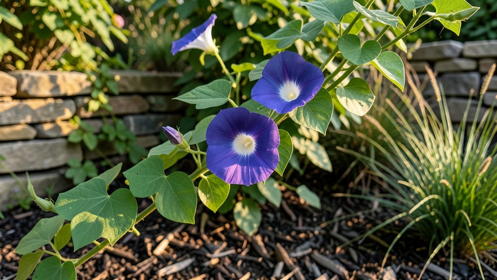 Morning Glory 3 Lobed Leaf Vine: Fast-Climbing Beauty for Vertical Gardens