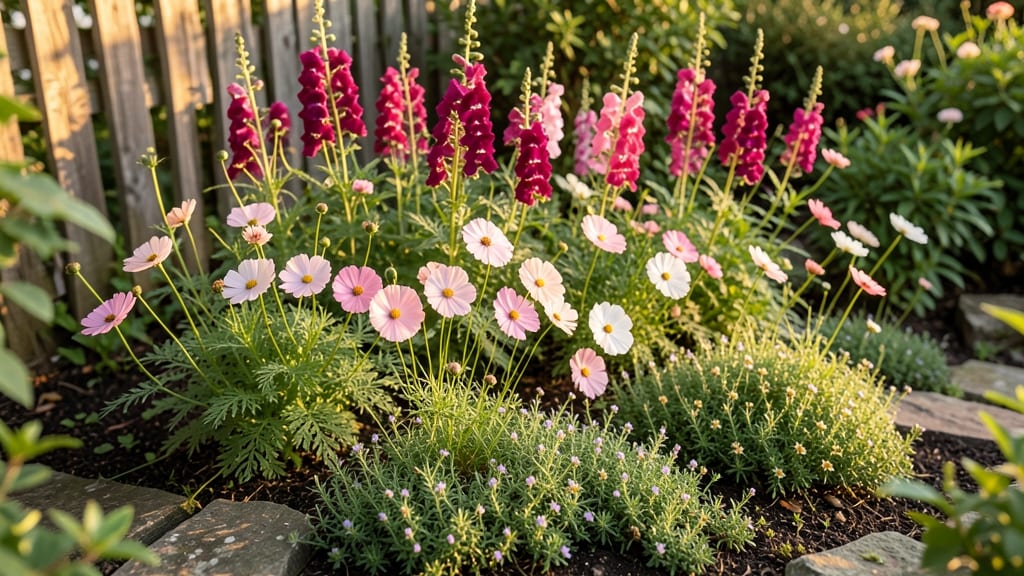 Mixed Height Cottage Garden Layout