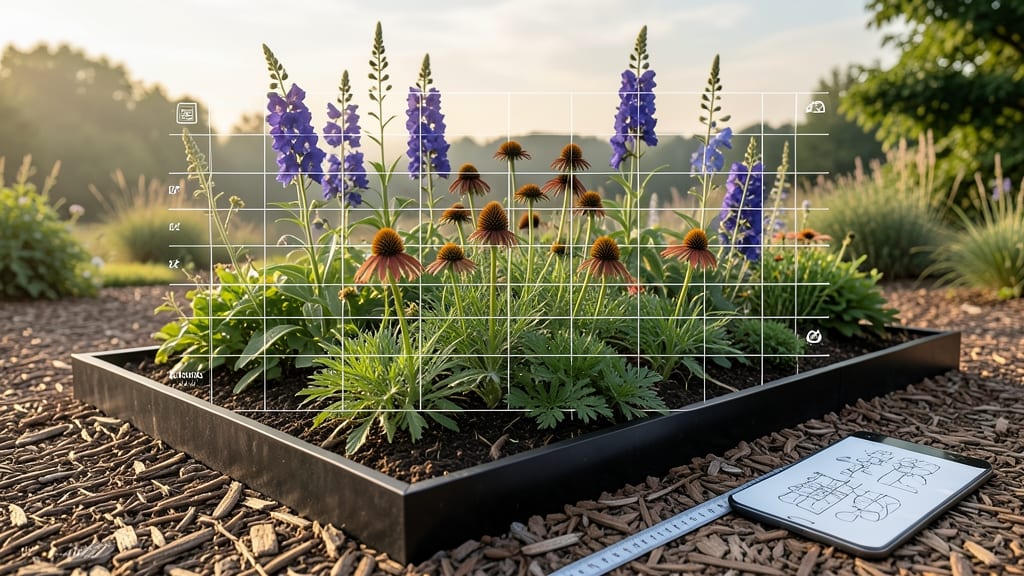Flower Bed Layout Planner: Strategic Plant Pairings for Year-Round Color