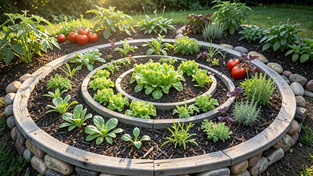 Spiral Vegetable Garden Bed