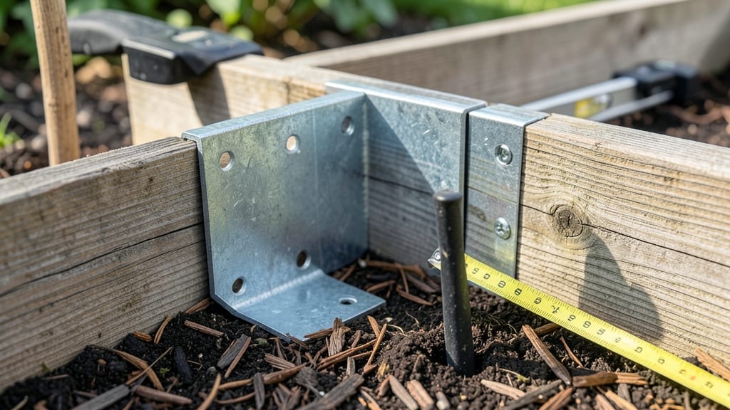 Garden Bed Corner Brackets: Heavy-Duty Support for Perfectly Aligned Raised Beds