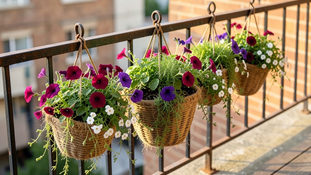 Vertical Hanging Flower Basket