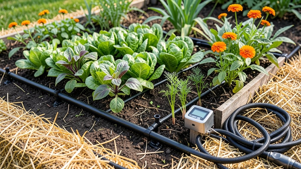 Garden Bed Irrigation Kit: Self-Watering Precision for Thrive-All-Season Gardens
