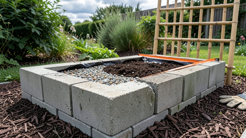 Concrete Block Raised Bed Plans: Modular Stacking for Customizable Heights