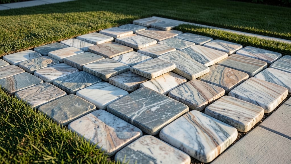 Dollar Store Marbleized Painted Rocks Garden