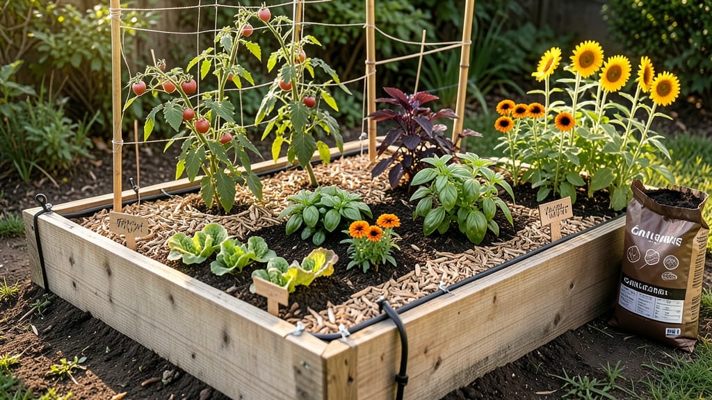Garden Bed Layout: Square Foot Gardening for Maximum Plant Density