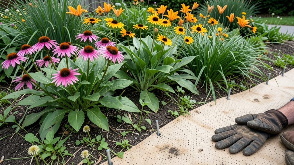 Flower Bed Covers for Weeds: Heavy-Duty Barrier That Blocks Light and Roots