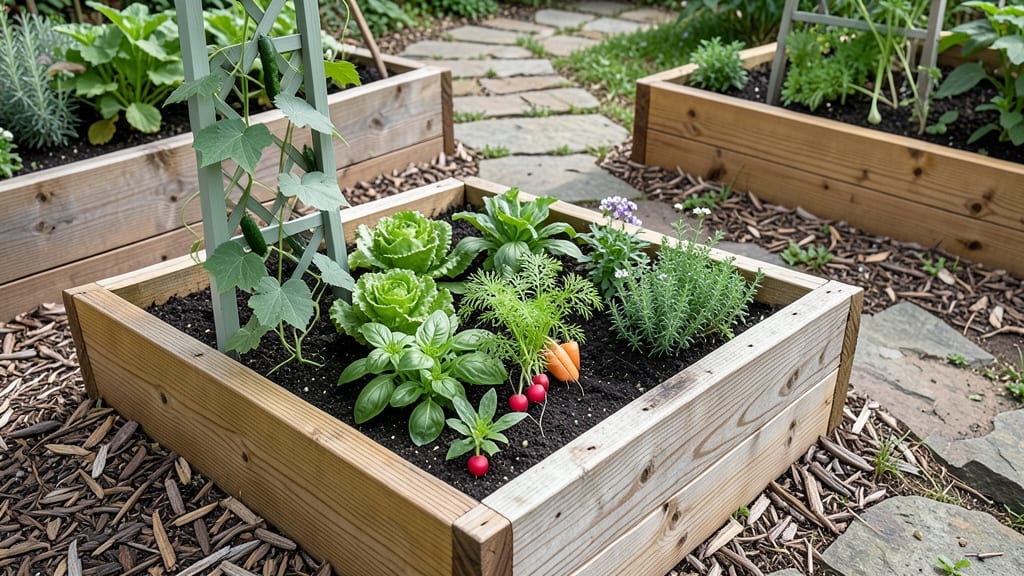 Walk-In Raised Bed Garden: Year-Round Planting Without Weeds or Bending