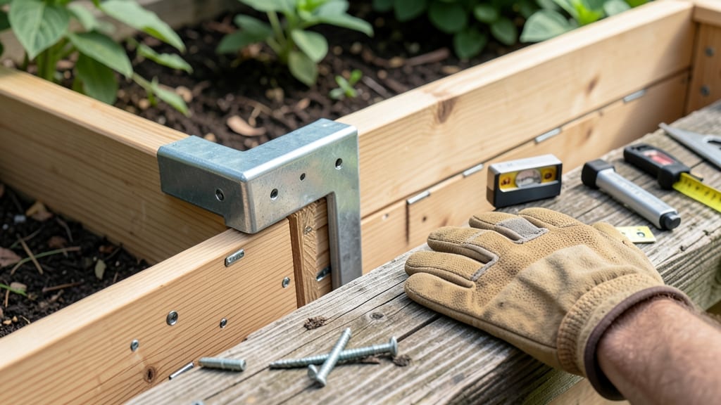 Raised Garden Bed Corners: Corner Brackets That Prevent Warping Over Time