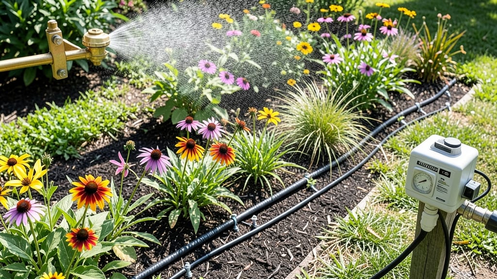 Flower Bed Sprinkler System: Low-Pressure Zones for Even Watering Everywhere