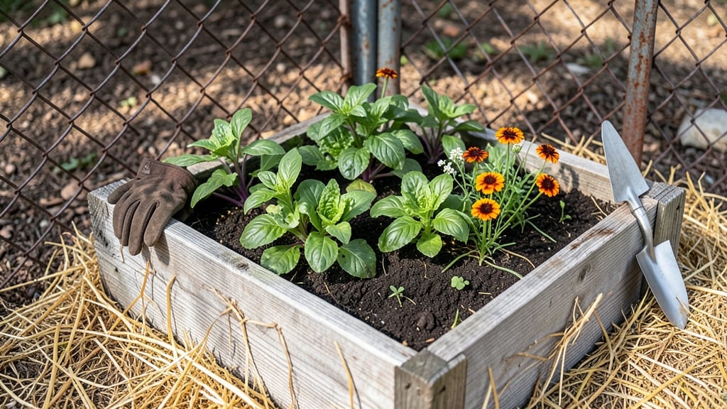 Raised Garden Bed Against Fence: Fence-Hugging Design for Maximum Sunlight Exposure
