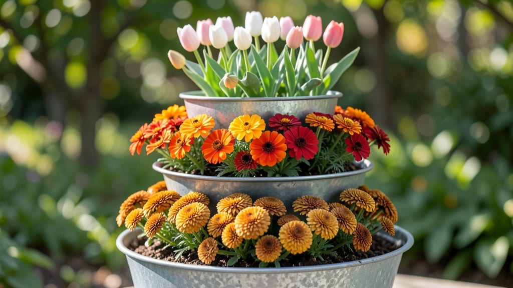 Seasonal Color Wheel Planter