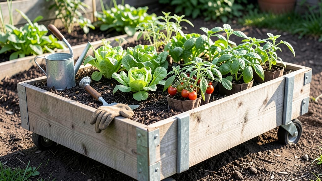 Raised Garden Beds With Wheels: Mobile Harvesting Made Effortless