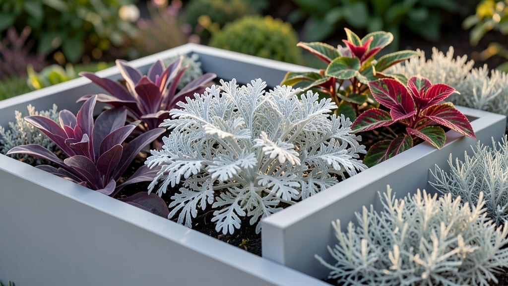 Modern Geometric Beds with Bold Foliage