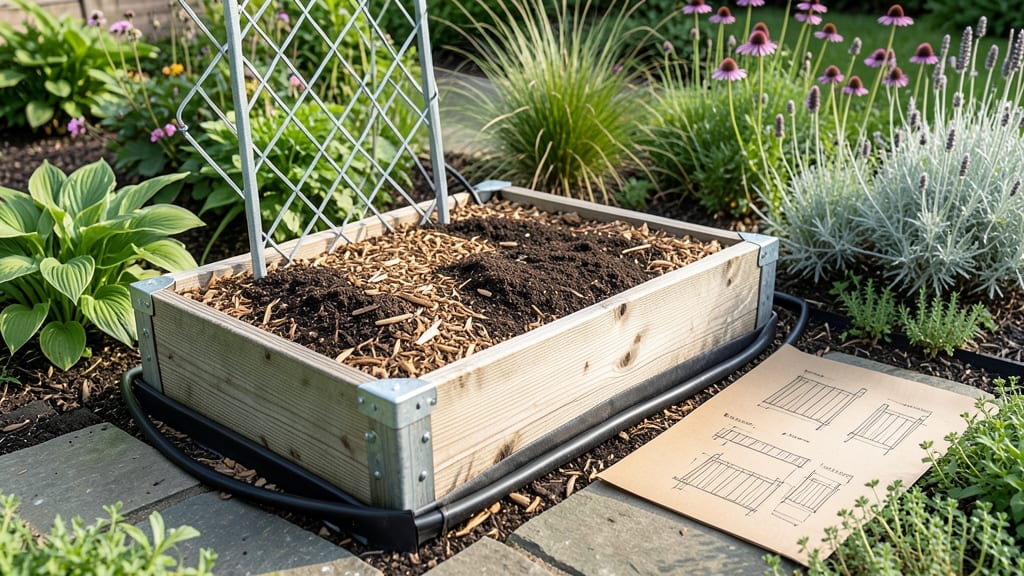 Raised Garden Bed With Fence Plans: Privacy-Secure Layouts for Year-Round Planting
