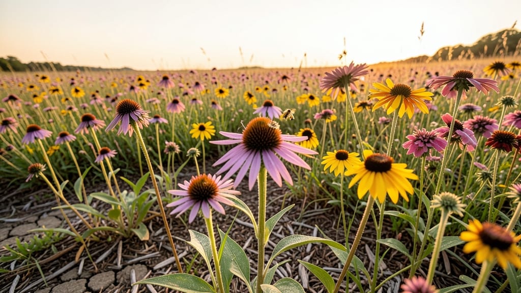 Butterfly Magnet with Native Wildflowers