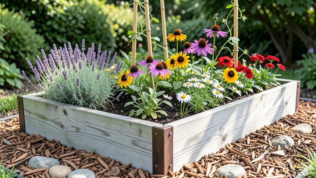 Raised Bed Flower Garden Layout: Proven Plant Spacing for Year-Round Blooms